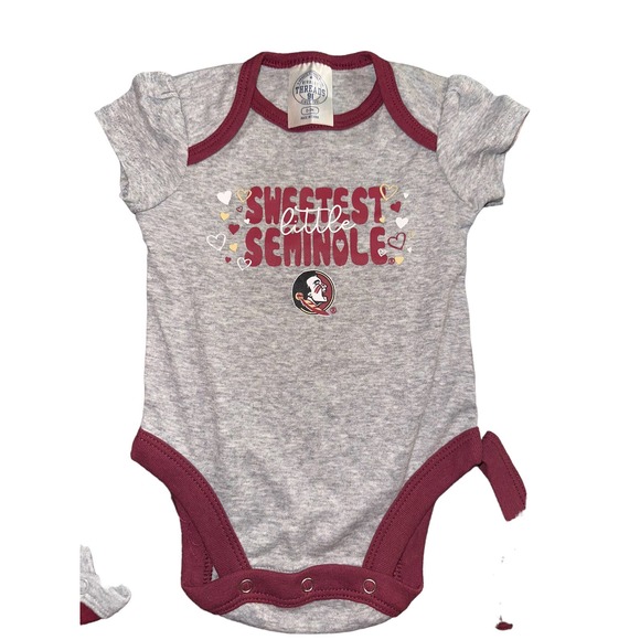 NWOT 3 Newborn Outfit FSU Baby Florida State Seminoles - Picture 3 of 5